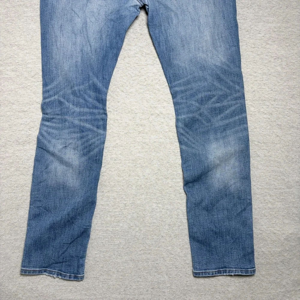 American Eagle Mens Slim Distressed Jeans 36x32 Blue Airflex+ Temp Tech Ripped